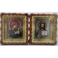 Иконы "Винчающая пара" лит. прямая роза, корр., пат. зол. 27х24см