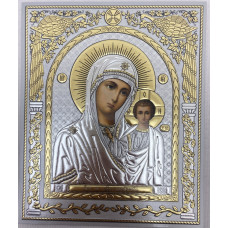 Икона Богородицы "Казанская" (павлин) 18х15