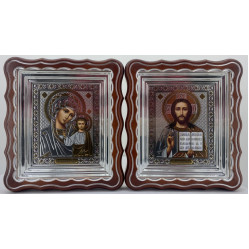 Иконы "Винчающая пара" лит. прямая роза, корр., пат. ср. 27х24см