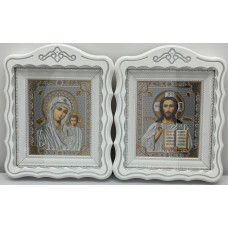 Иконы "Винчающая пара" лит. тисненая, бел., пат. ср. 30х24см