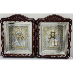 Иконы "Винчающая пара" лит. павлин, корр., пат. ср. 30х24см