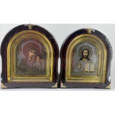 Иконы "Винчающая пара" лет куп. цветок корр. без пат. зол. рам.) 27х25см