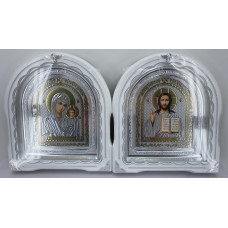 Иконы "Винчающая пара" ((лит. павлин) бел. ср. пат. ср. рам.) 27х25см