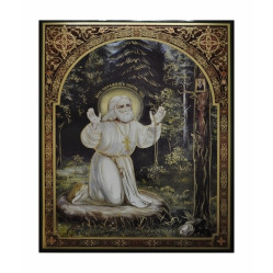 Икона прп. Серафим Саровский (на камне) 30х40