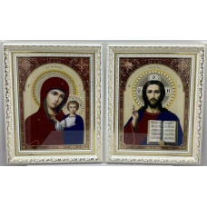 Иконы "Винчающая пара" (литография с бархатом) 49х39