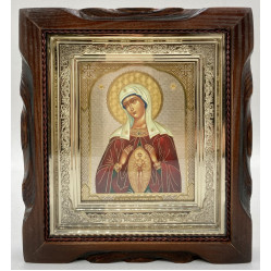 Икона Богородицы "Помощница в родах" 19х17