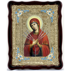 Икона Богородицы "Семистрельная" 62х49