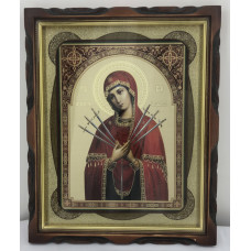 Икона Богородицы "Семистрелная" 44х54