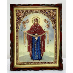 Икона Богородицы "Покров" 36х46