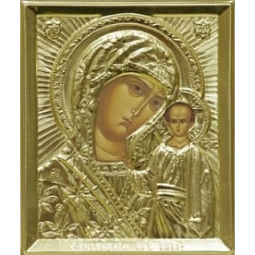 Икона Богородицы Казанская в резе 11х13