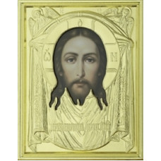 Икона Нерукотворный образ в резе 9Х11