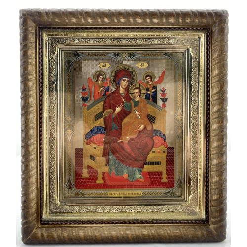 Икона Богородицы "Всецарица" 22,5х25,5