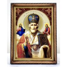 Икона свящ. Николая Чудотворца (в митре) 32х42
