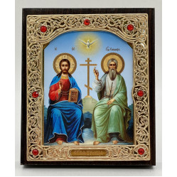 Икона Новозаветная Троица 11х13
