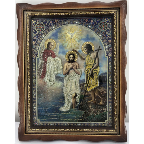 Икона Крещения Господня 36х46