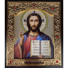 Икона Спаситель (цветная) 15х18
