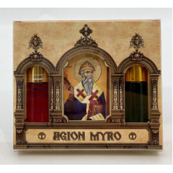 Миро с иконой Спиридон Тримифунтский 4х6