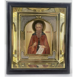 Икона св. преп Максим Исповедник 19х17см