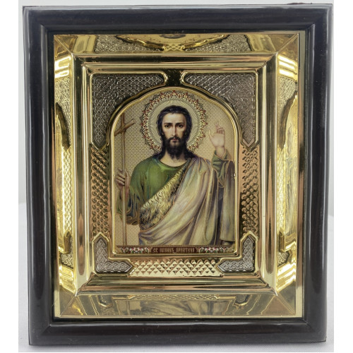 Икона св. вмч. Иоанн Предтеча 19х17см