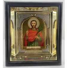 Икона св. вмч. Иоанн Сочавский 19х17см