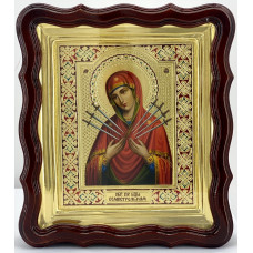 Икона Богородицы "Семистрельная" (писана)