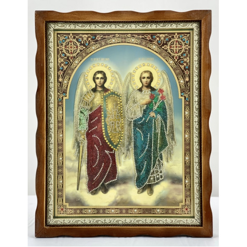 Икона свящ. арх. Михаил и Гавриил 36х46
