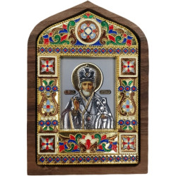 Икона свящ. Николая Чудотворца 11,5х8