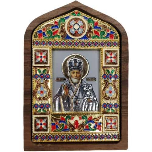 Икона свящ. Николая Чудотворца 11,5х8
