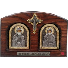 Икона преп.Иова и преп.Амфилохия Почаевских 20х14