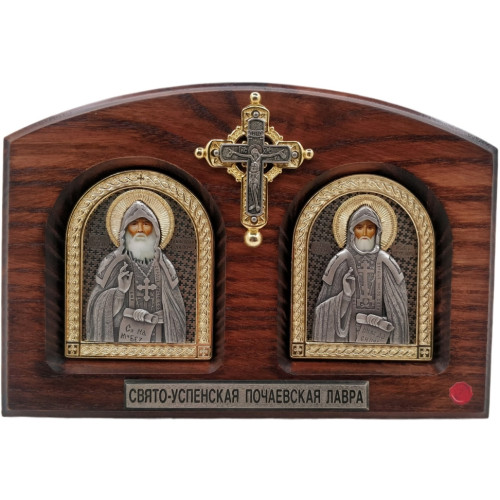 Икона преп.Иова и преп.Амфилохия Почаевских 20х14