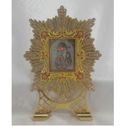 Икона в металлической рамке