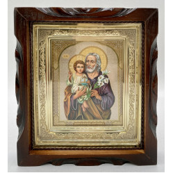 Икона свящ. пров. Иосиф Обручник 19х17