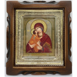 Икона Богородицы "Донская" 19х17