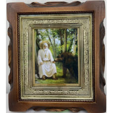 Икона св. преп. Серафим Саровский (М.) 19х17