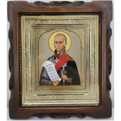 Икона св. пров. Феодор Ушаков 19х17