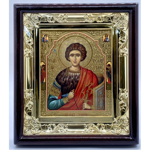 Икона свящ. вмч. Георгий 26,5х23,5х4