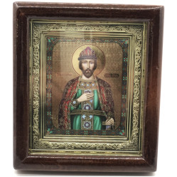 Икона свящ. кн. Игорь Черниговский 18,5х17