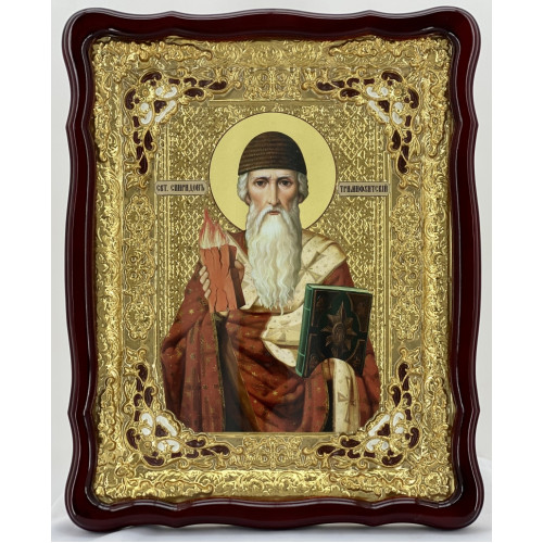 Икона свящ. Спиридон Тримифунтский 62х49