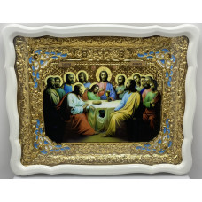 Икона Тайная Ужин (с эмалями) 62х50