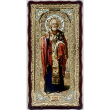 Икона свящ. Николая Чудотворца 121×61
