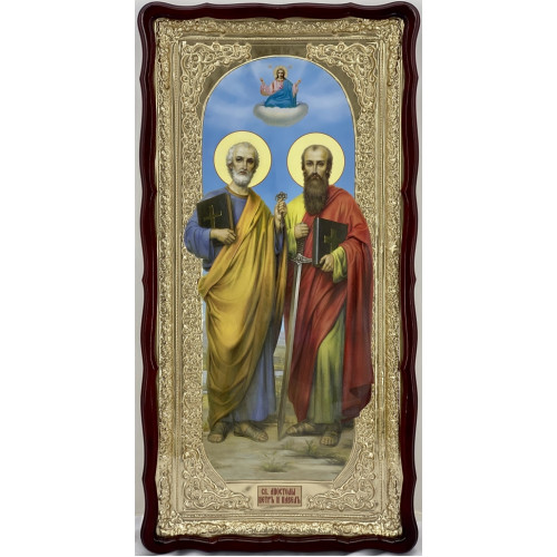 Икона святые апостолы Петр и Павел 121×61