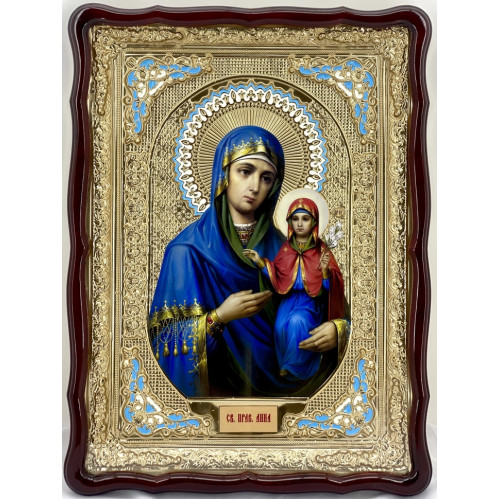 Икона свящ. пров. Анна блок. эмали 82х61
