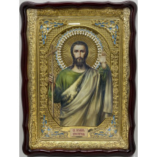 Икона св. Иоанн Креститель 61х82см блак. эмал.