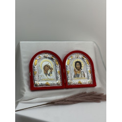 Икона складная в бархате