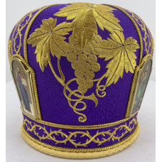 Митра "Виноград" парча