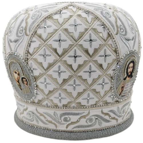Митра "Византийская" Белая