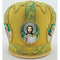 Митра "Галун с евангелистами" парча