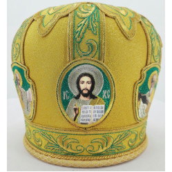 Митра "Галун с евангелистами" парча