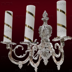 Бра малое на 3 свечи, алюминий