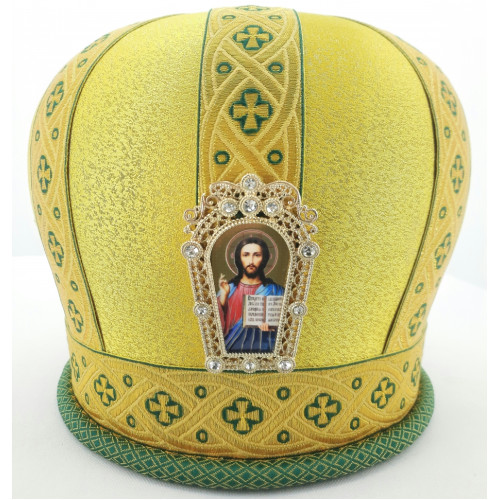 Митра "Пришивной квасцы" парча